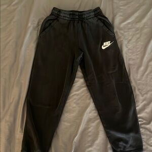 Nike Black Sweatpants with Tapered Ankle and Elastic Waistband